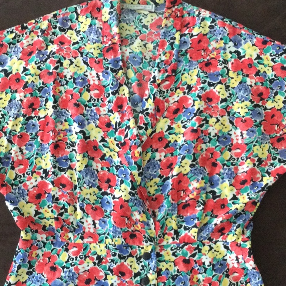 Vintage Flower print blouse